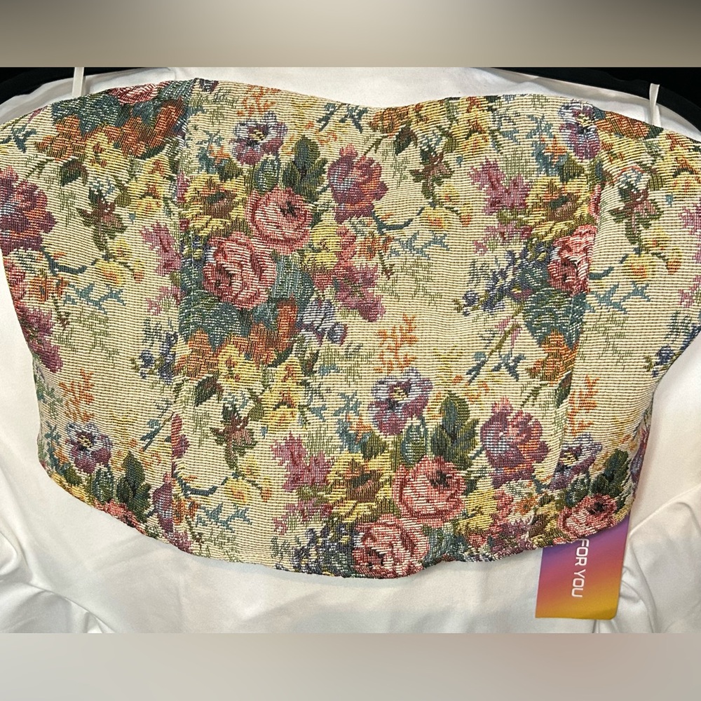 SHEIN Multicolor Floral Corset